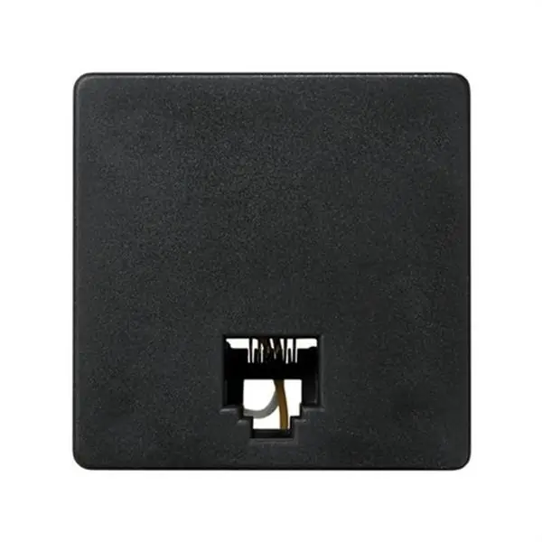 Toma teléfono SIMON 27 con 6 conexiones grafito Oferta Limitada