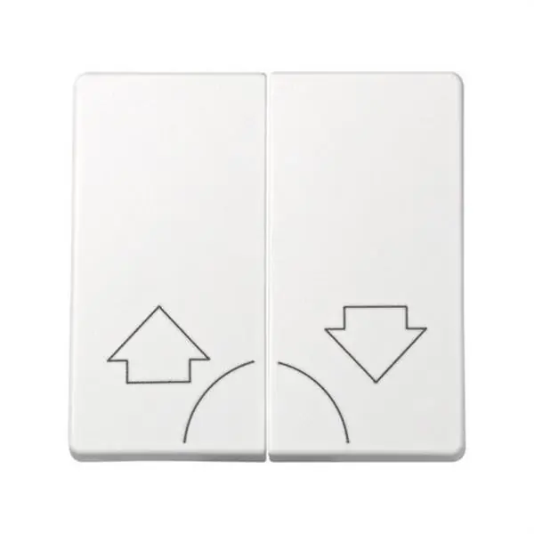 Tecla SIMON 73 LOFT para grupo 2 pulsadores persiana blanco Disponible Ahora