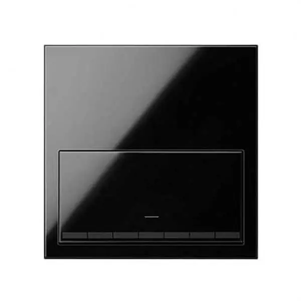 Última Oportunidad Kit frontal SIMON 100 con 1 elemento interruptor regulable negro brillante