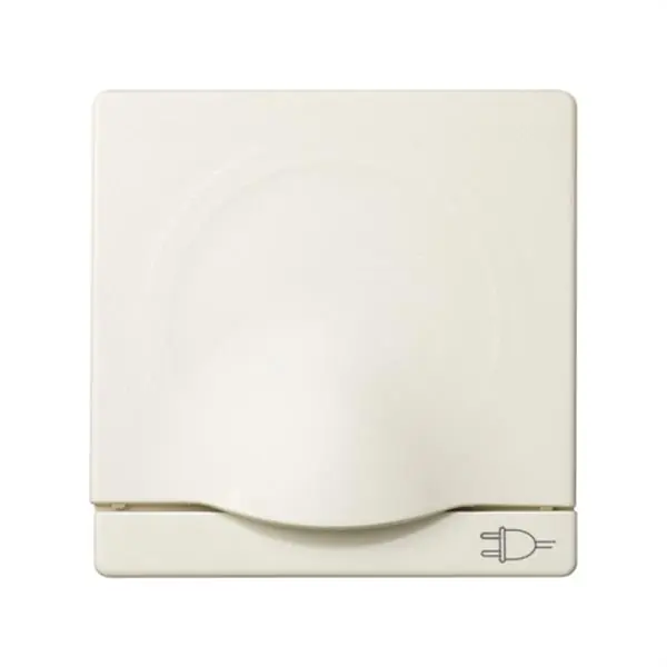 Últimas Unidades Tapa articulada enchufe SIMON 82 2P+TT lateral con seguridad marfil