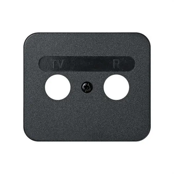 Últimas Unidades Placa SIMON 75 para toma señal R-TV grafito