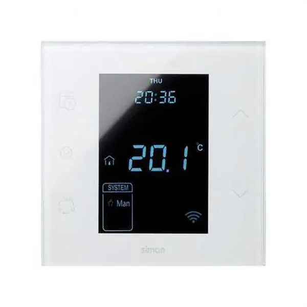 Termostato SIMON 100 blanco brillante Precio Reducido