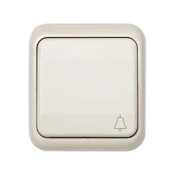 A Buen Precio Pulsador SIMON AQUA - ESTANCA campana empotrar 10A 250V IP-54 beige