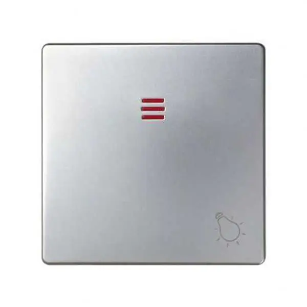 Tecla SIMON 82 para pulsador luz luminoso aluminio A Buen Precio