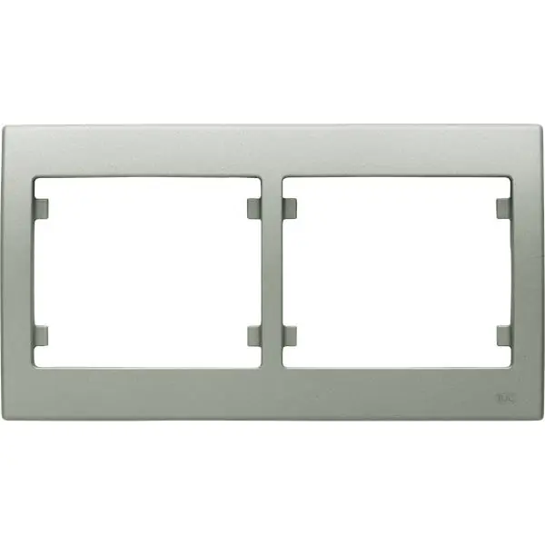 Marco 2 elementos horizontal serie Iris en aluminio mercurio Ordenar Ahora Mismo