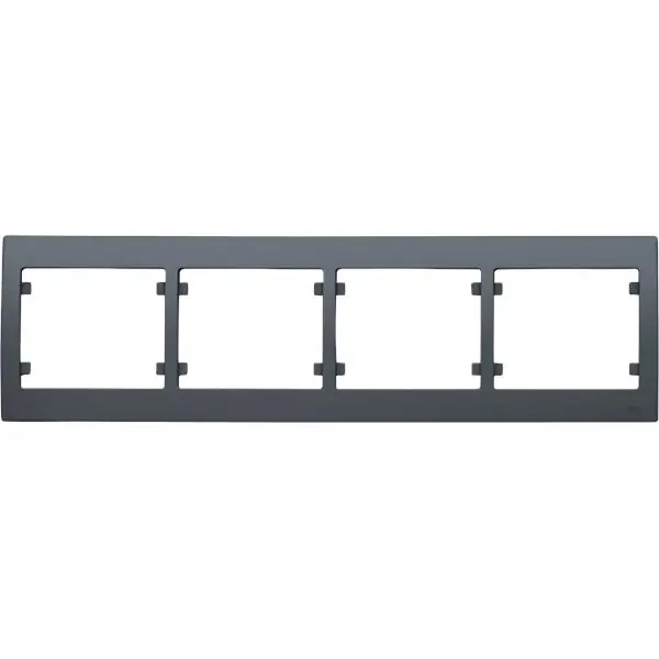 Barato Marco 4 elementos horizontal serie Iris en acero neptuno