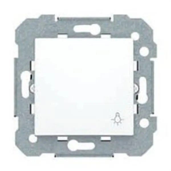 Garantía De Devolución De Dinero Pulsador logo bombilla con garras serie Viva en blanco