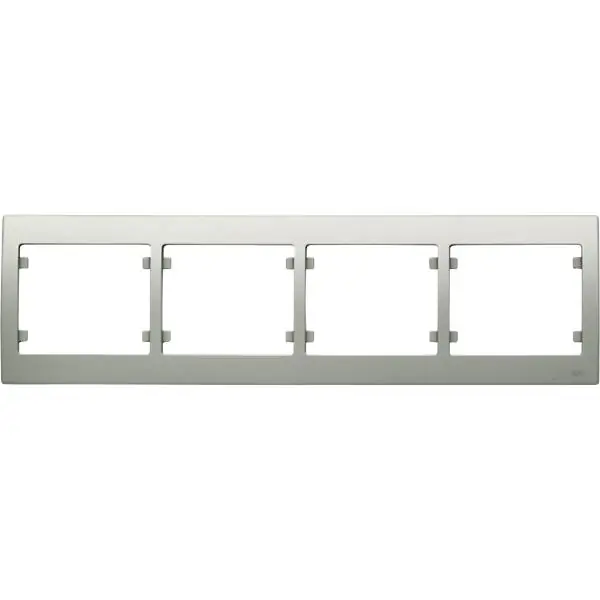 Bestseller Marco 4 elementos horizontal serie Iris en aluminio mercurio