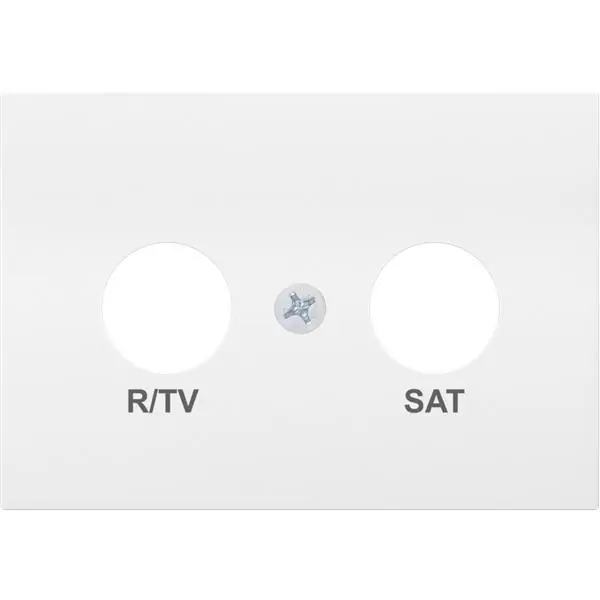 Descuento Tapa R/TV-SAT serie Coral en blanco