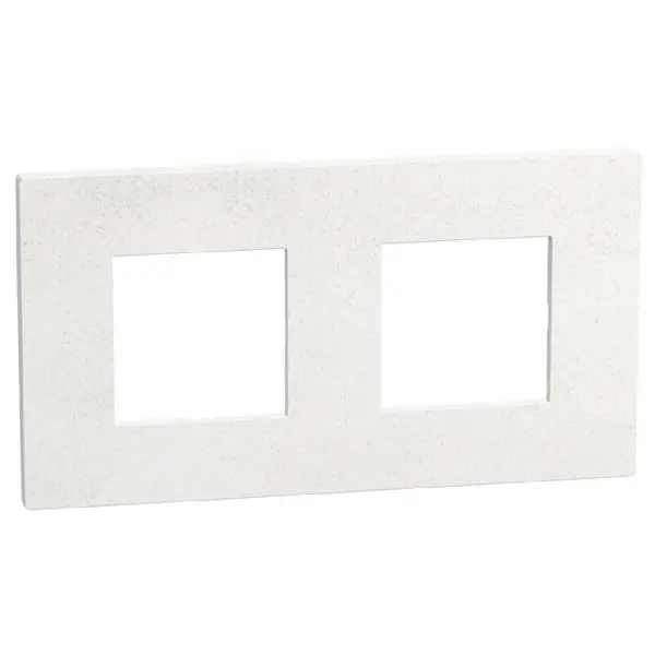 A Buen Precio Placa embellecedora Light Now 2+2 módulos blanco mica