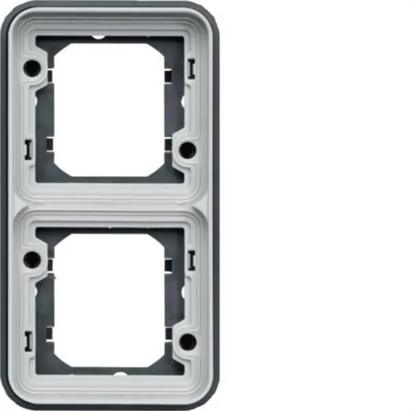 Pago Seguro Soporte de empotrar estanca con 2 elementos vertical gris