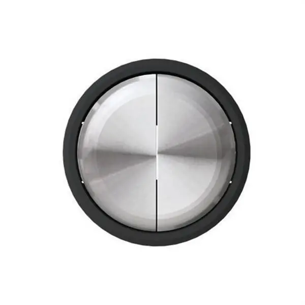 Tecla doble interruptor conmutador Skymoon cristal negro Directo De Fábrica