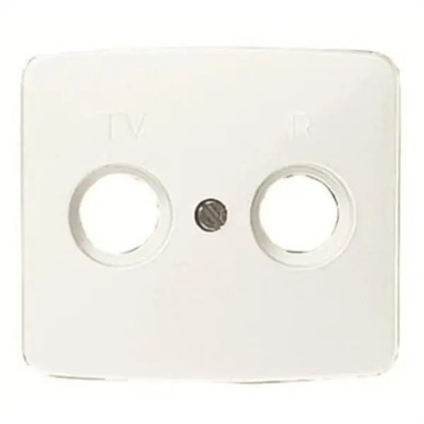 Certificado Tapa toma TV/R Arco blanco alpino