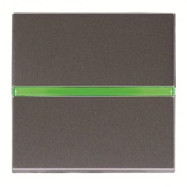 Directo De Fábrica Interruptor monopolar con piloto de control 2 módulos Zenit antracita