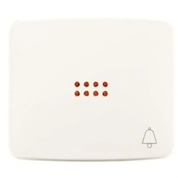 Tecla pulsador con visor y símbolo timbre Arco blanco alpino Ordena Ya