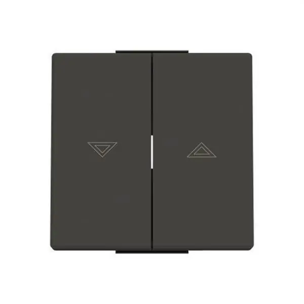 Tecla interruptor persianas Serie de lujo negro essence Oferta