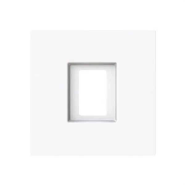 Descuento Tapa toma VDI simple Serie Alba blanco brillo