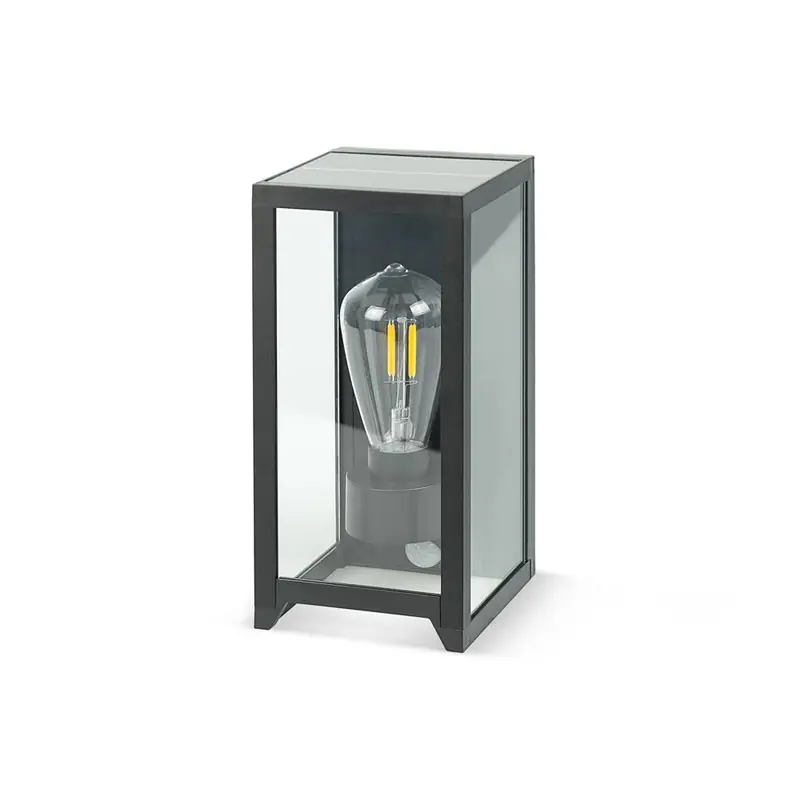 Imprescindible (Must-Have) Lámpara exterior SOLAR BEQUER aplique Vintage 400 Lm GARZA 401490C