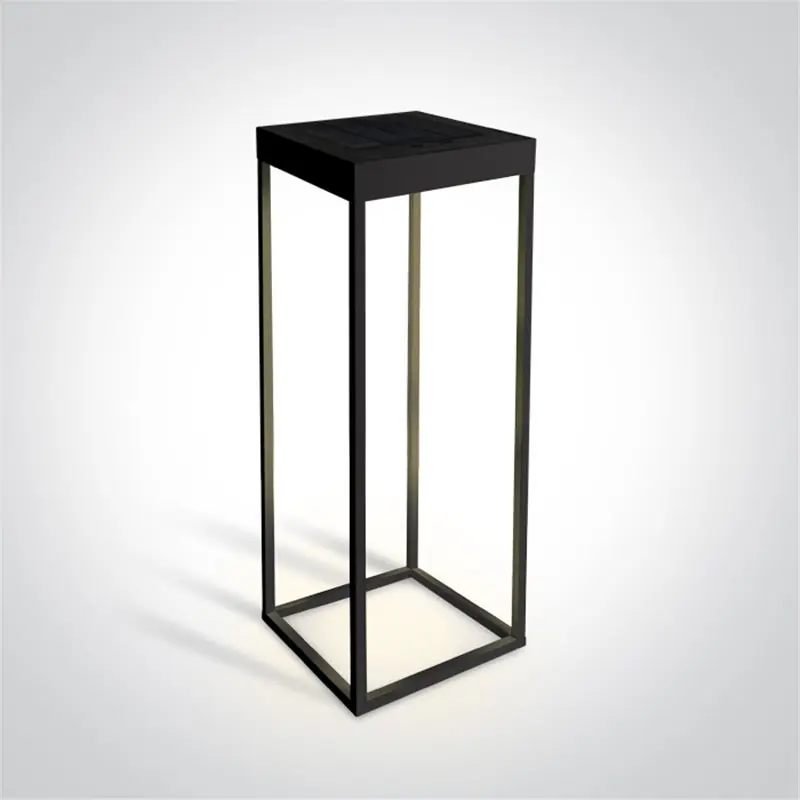 Solo Por Tiempo Limitado Baliza solar LED exterior ONE LIGHT 67520A/B/W negro 2,2w 3000K IP65