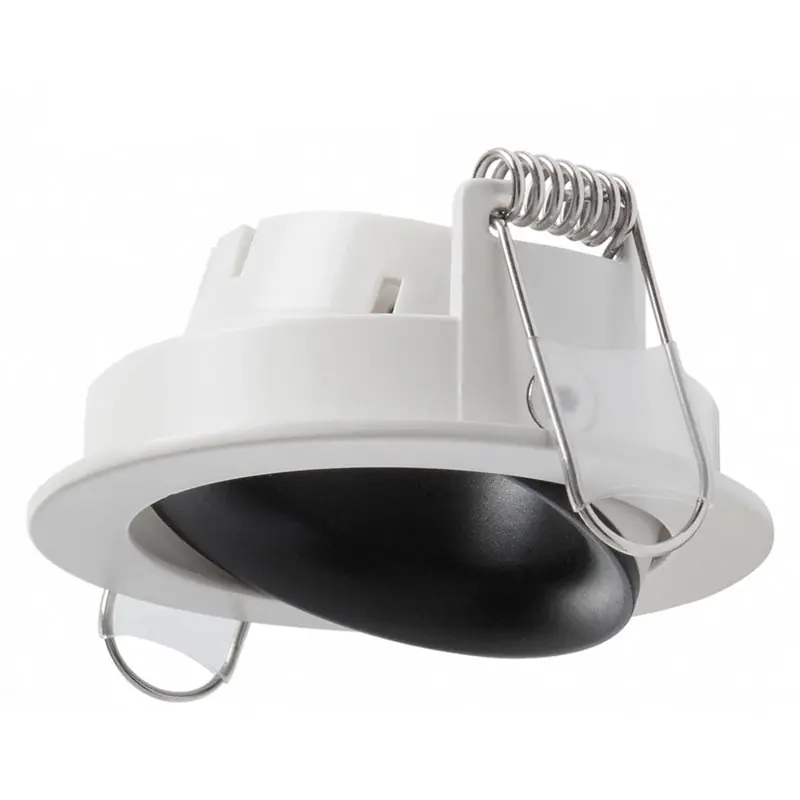 Empotrable redondo Orientable de techo Indeluz Nok1 D01D-823-01 Blanco-Negro Imprescindible (Must-Have)