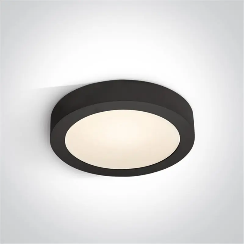 Promoción Plafon Led techo ONE LIGHT 62115F/B/W Negro 16w 3000K IP40