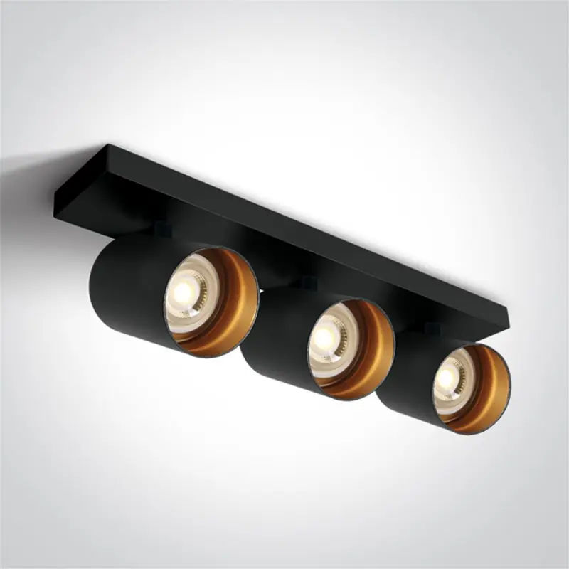 Proyector decorativo ONE LIGHT 65305N/B Negro reflector latón IP20 Últimas Unidades