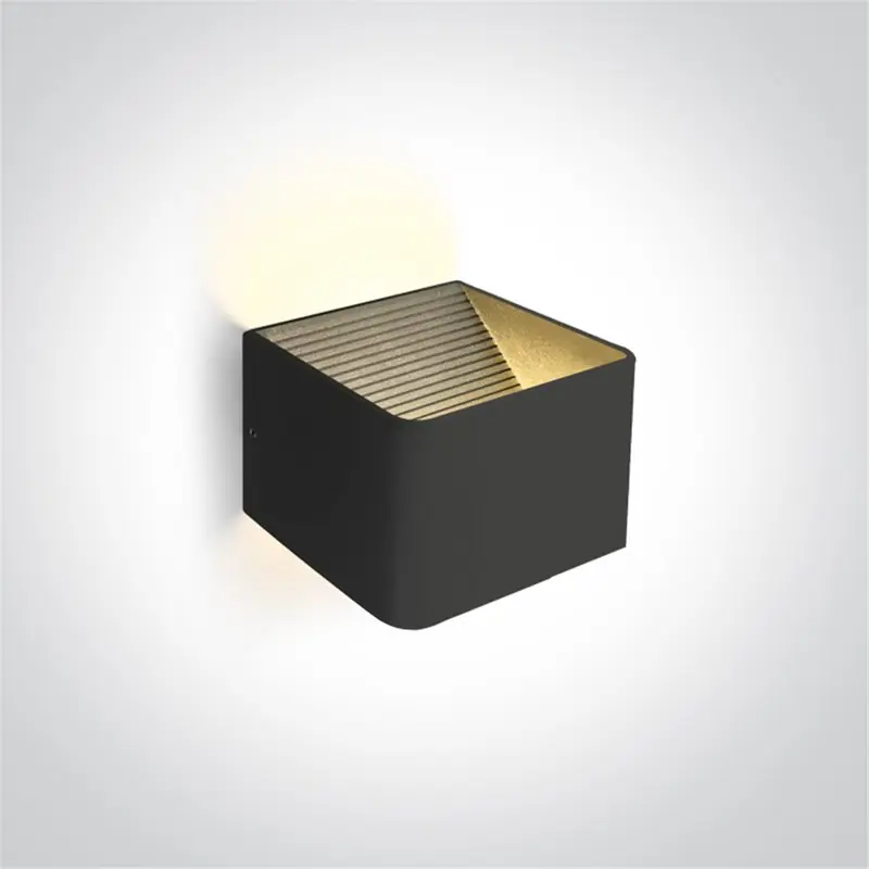 Solo Hoy Aplique pared ONE LIGHT 67466A/B/W Negro 6w 3000K IP20