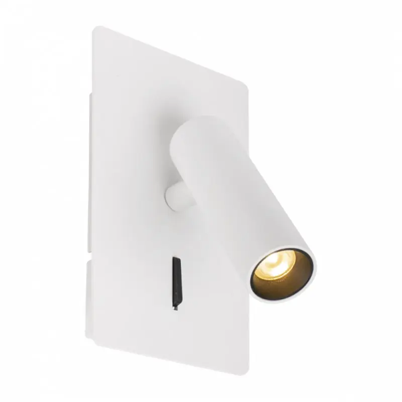 Última Versión Luminaria LED cabecero+usb USA HOFFLIGHTS 1.3004.1111 blanco