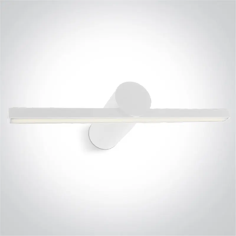 Aplique baño Led ONE LIGHT 38108N/W/W Blanco 8w 3000K IP44 Directo De Fábrica