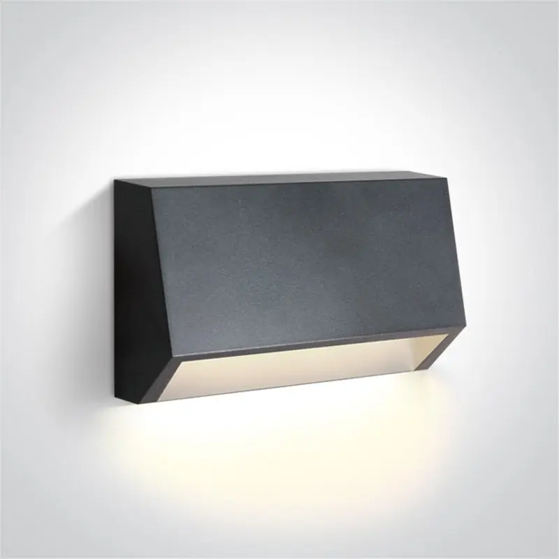 Aplique LED pared ONE LIGHT 67386A/AN/W antracita 1,5w 3000K IP65 Precio Rebajado