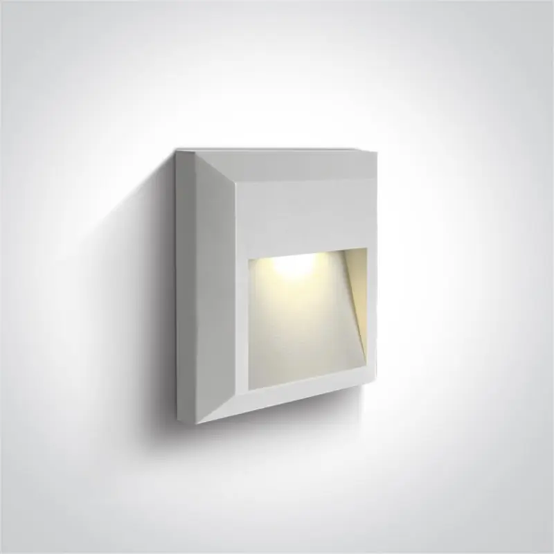 Aplique LED pared ONE LIGHT 67388B/W/W blanco 2w 3000K IP65 Stock Limitado