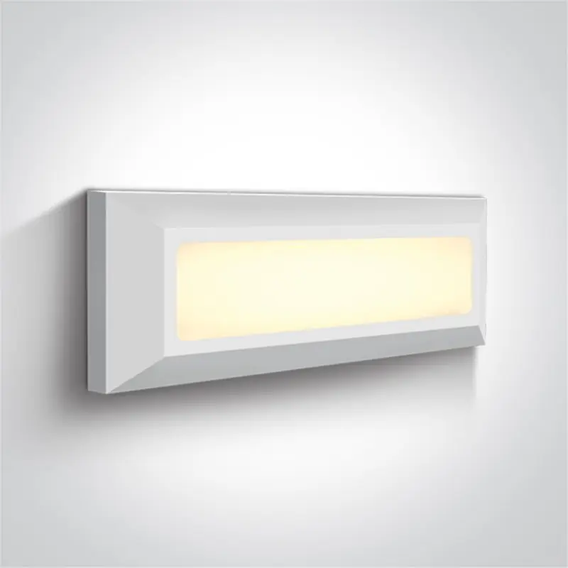 Aplique LED pared ONE LIGHT 67394/W/W blanco 3,5w 3000K IP65 Súper Precio