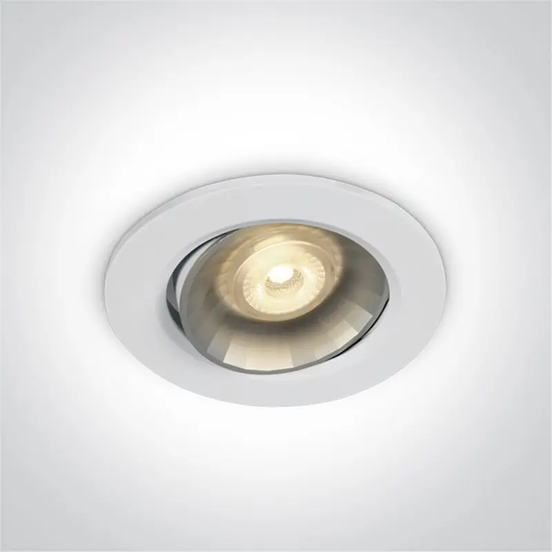 Precio Económico Empotrable Orientable de techo One Light 11106K/W Blanco 6w 3000K