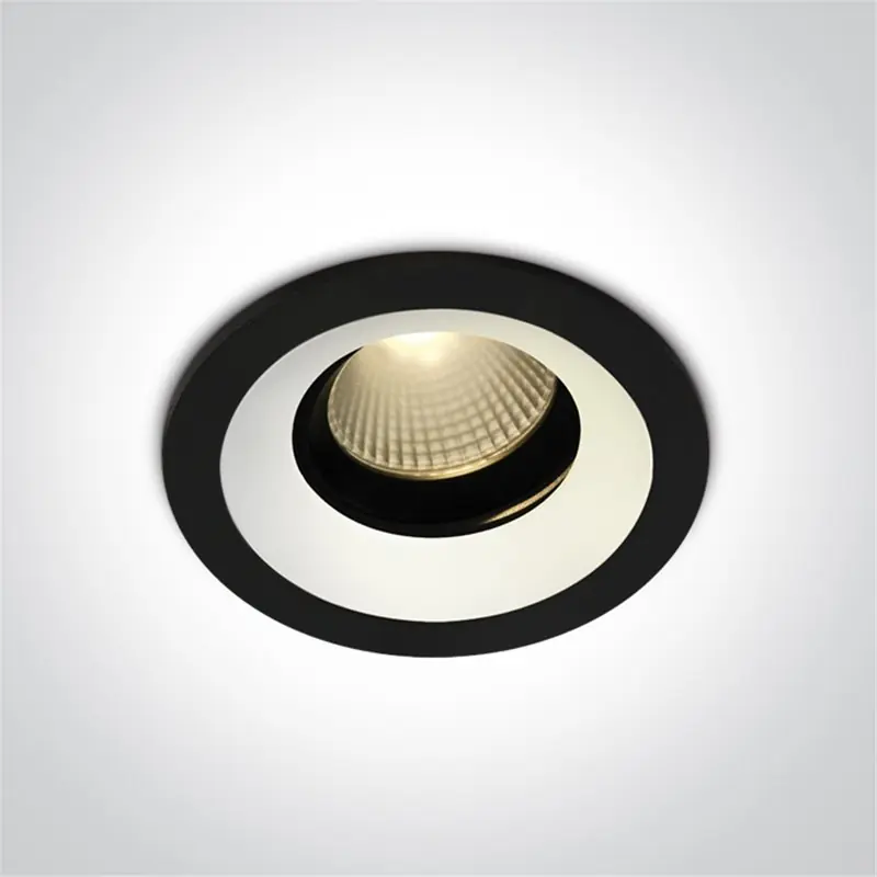 A Buen Precio Empotrable Orientable de techo One Light 11112H/B/W Negro 12w 3000K