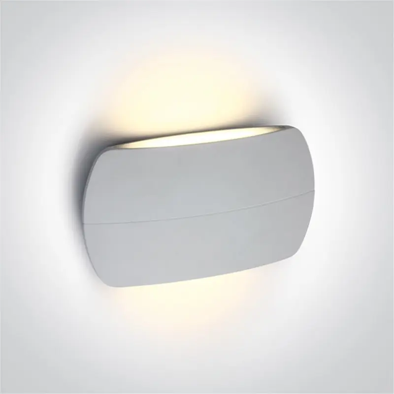 Aplique LED pared ONE LIGHT 67378A/W/W blanco 2x6w 3000K IP54 Precio Rebajado