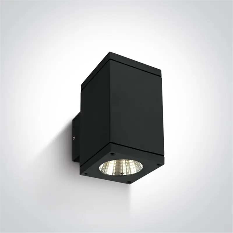 Aplique LED pared ONE LIGHT 67138A/B/W negro 2x6w 3000K IP54 Oferta Especial