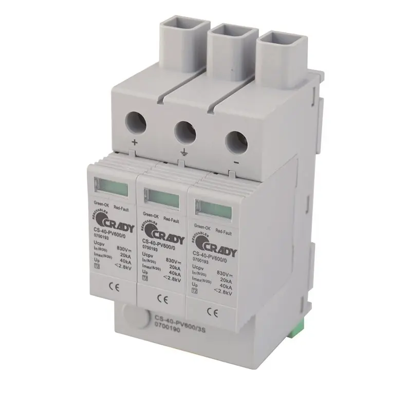 Proteccion sobretensiones tipo 2 CS-CS-40-PV1000/3S Crady 0700191 1000VDC Devolución Gratuita