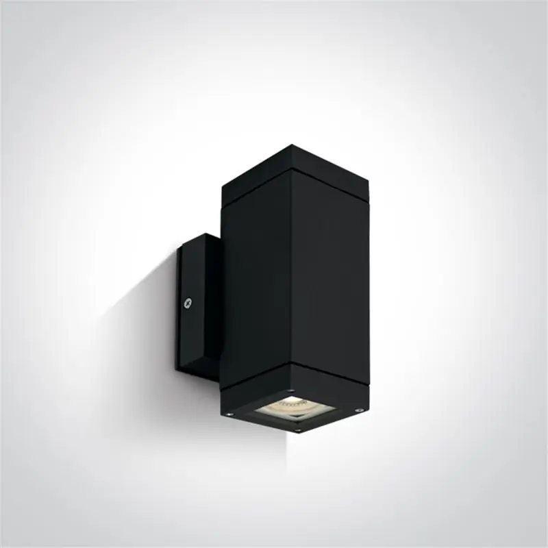 Aplique exterior pared ONE LIGHT 67130A/B negro IP54 Precio Reducido