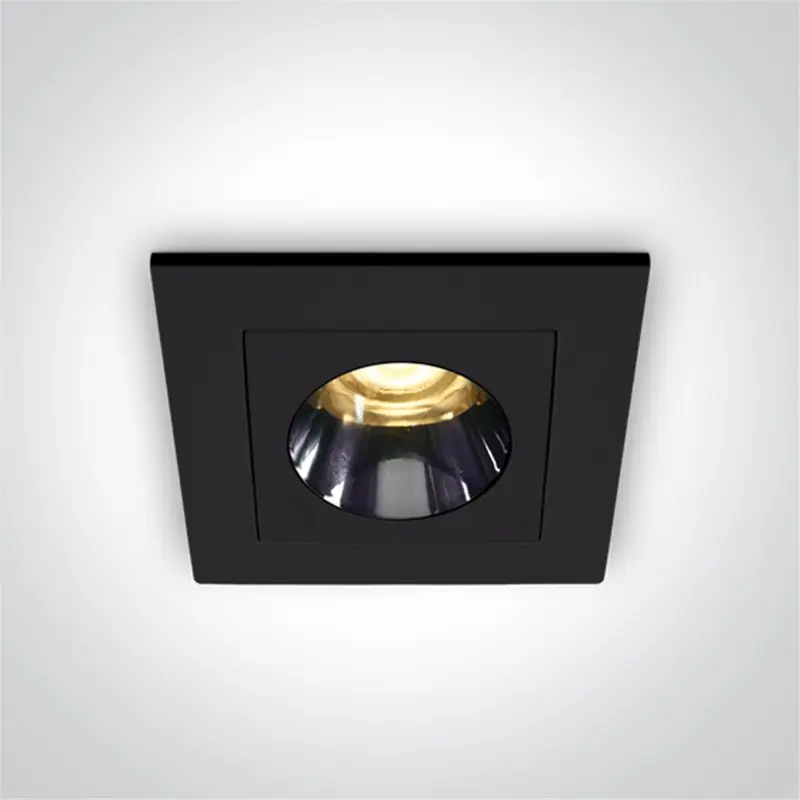 Precio Bajo Empotrable de techo 3W 230V 3K 160Lm ONE LIGHT 50103H/B/W Negro