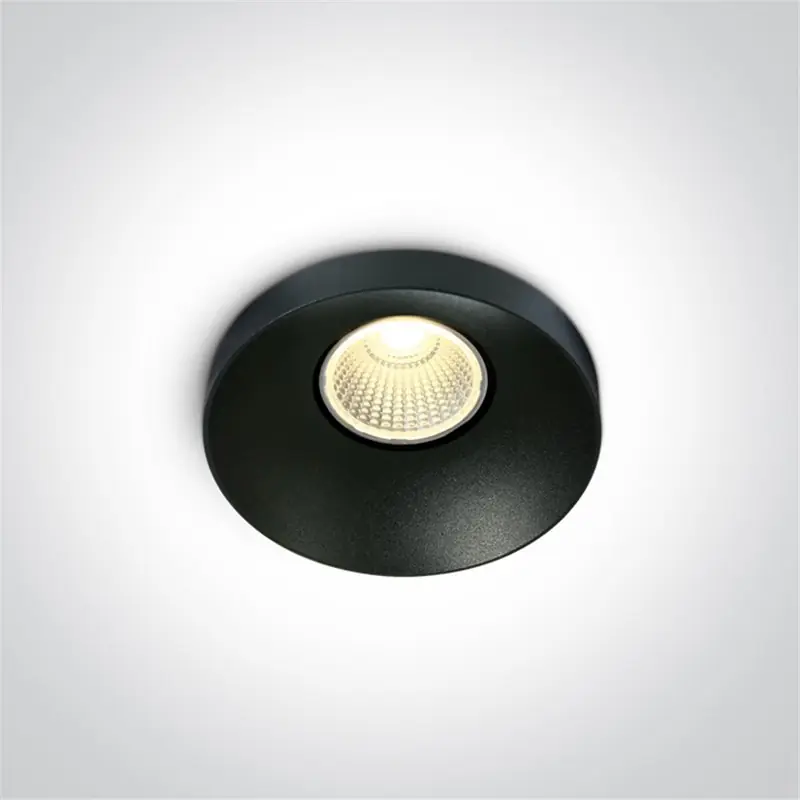 Promoción Exclusiva Empotrable de techo One Light 10108R/B/W Negro 8w 3000K
