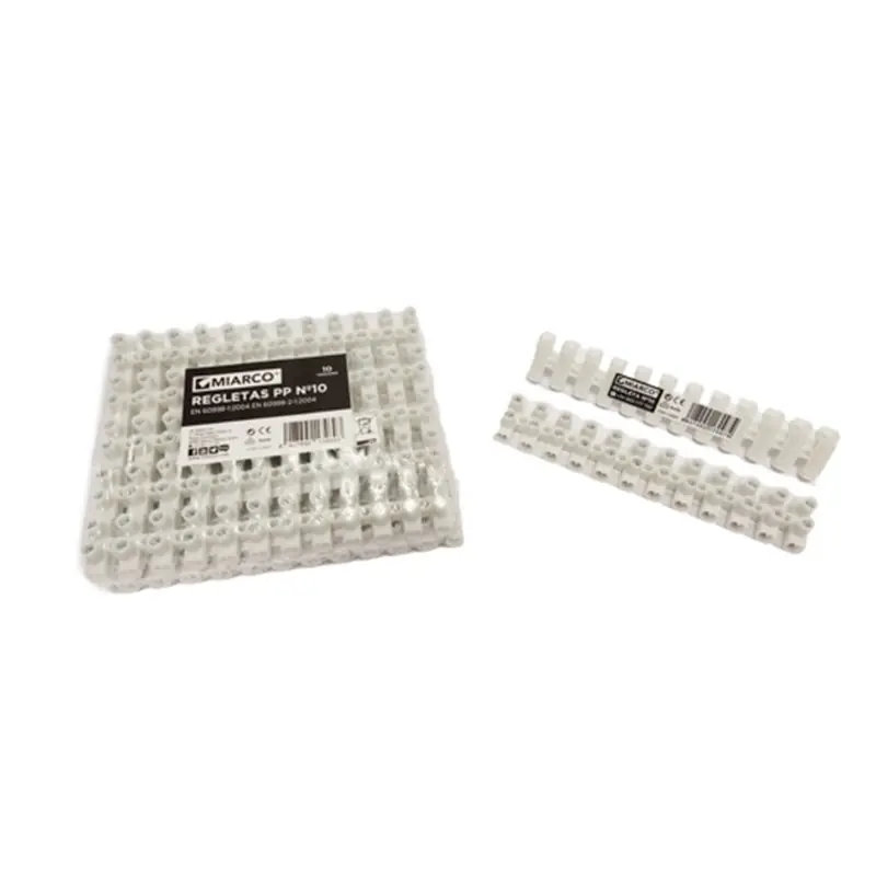 Regleta de conexión homologada Nº 10 MIARCO 13469 Blanca Promoción