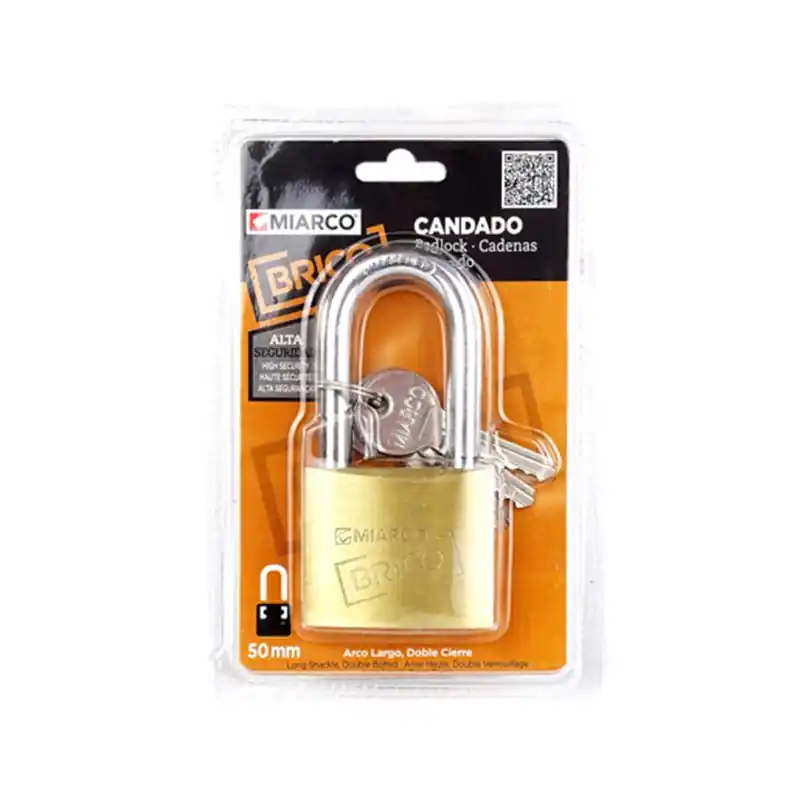 Candado arco AL-50B largo 50mm MIARCO 10938 blister Oferta De Temporada