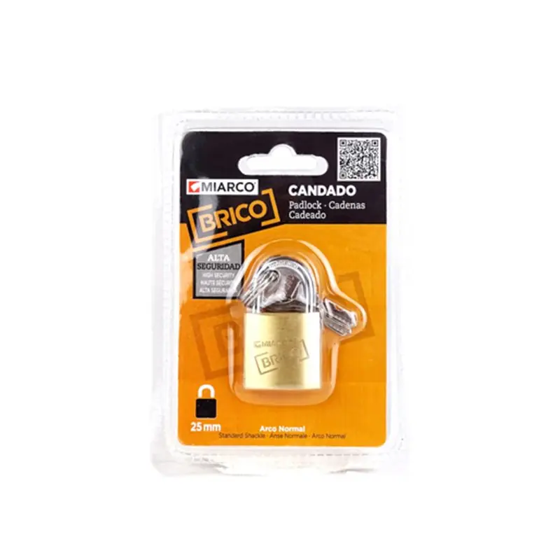 Alta Calidad Candado arco AN-25B normal 25mm MIARCO 10940 blister