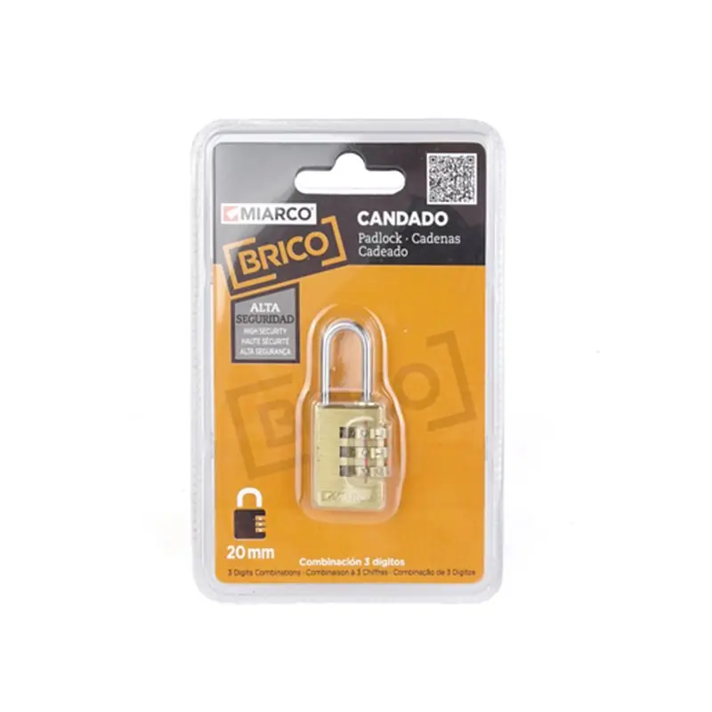 Oferta Especial Candado Combinación 3 digitos 20mm MIARCO 11043