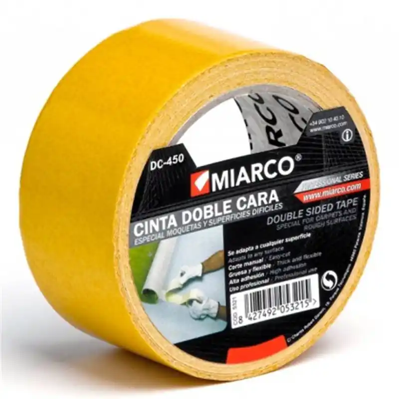 Promoción Exclusiva Cinta doble cara MOQUETA DC-450/MA2131 25mmx50m MIARCO 3678