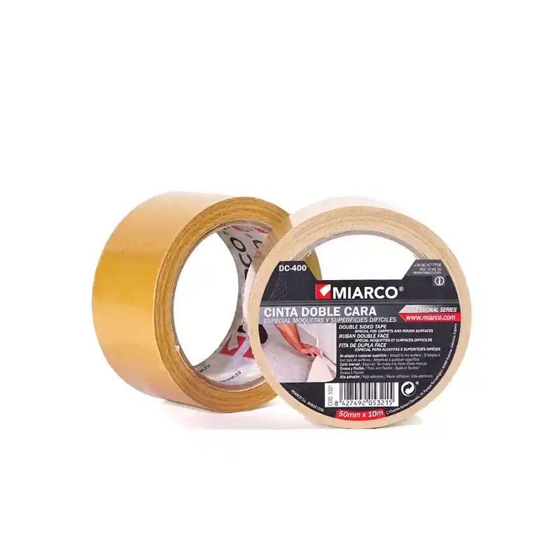 Cinta doble cara MOQUETA Permanente DC-400 Tejido/MP2214 25mmx50m MIARCO 966 Imprescindible (Must-Have)