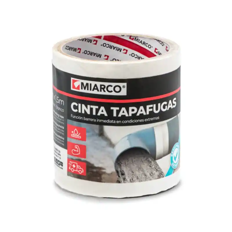 Precio Reducido Cinta TAPAFUGAS 96mmx1,5m MIARCO 31336 Blanca