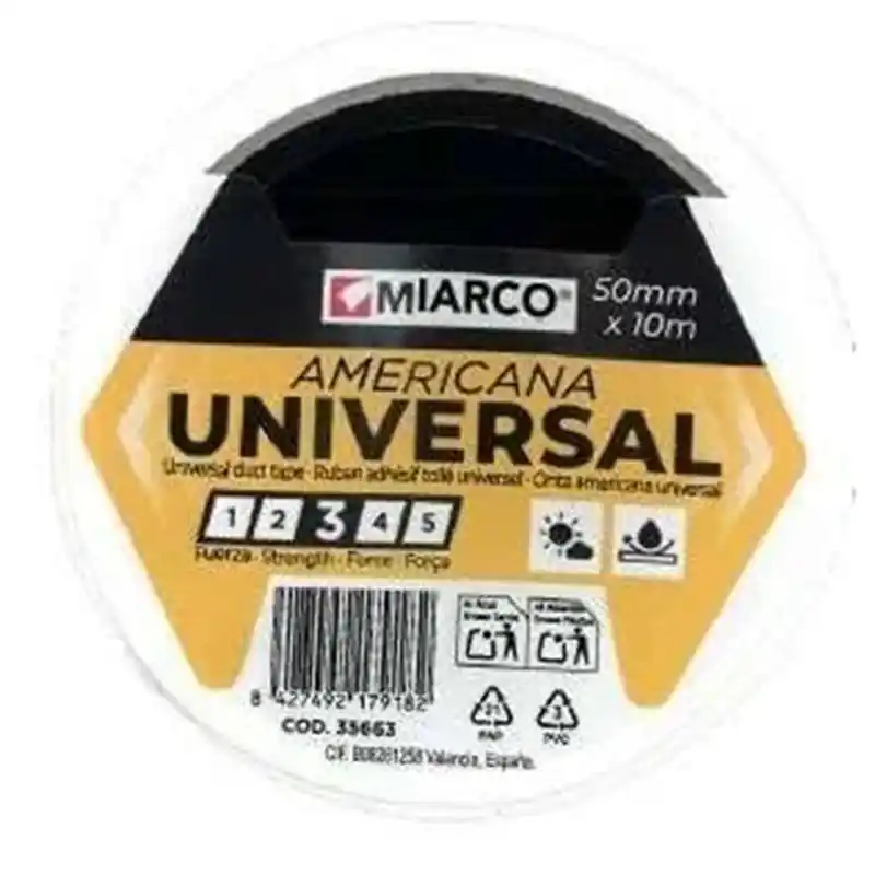 Pago Seguro Cinta Americana universal MIARCO 35663 Blanco 50mmx10m