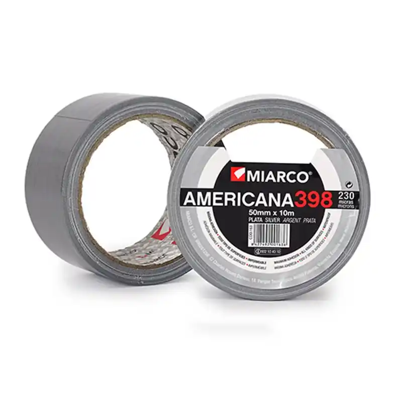 Súper Precio Cinta Americana 398 MIARCO 28194 Plata 50mmx10m