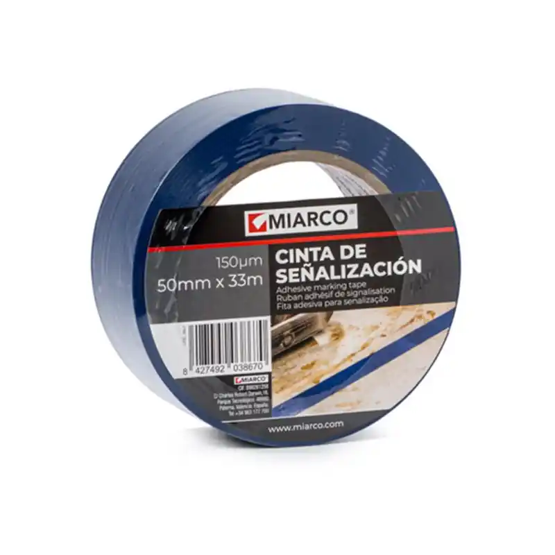 Súper Precio Cinta señalizacion PVC adhesiva MIARCO 3867 Azul 50mmx33m